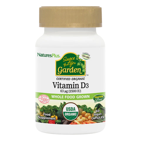 Natures Plus Source of Life Garden Vitamin D3 60 Caps