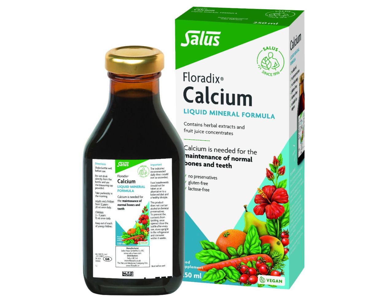 Floradix Calcium Mineral Supplement 250ml