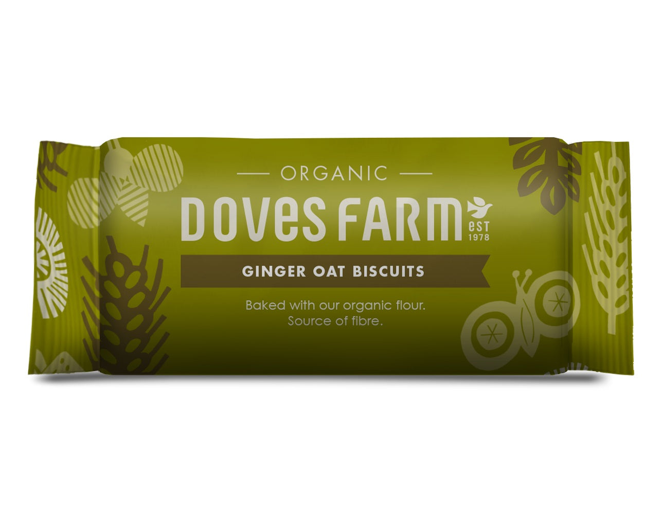 Doves Organic Ginger Oat Biscuits 200g