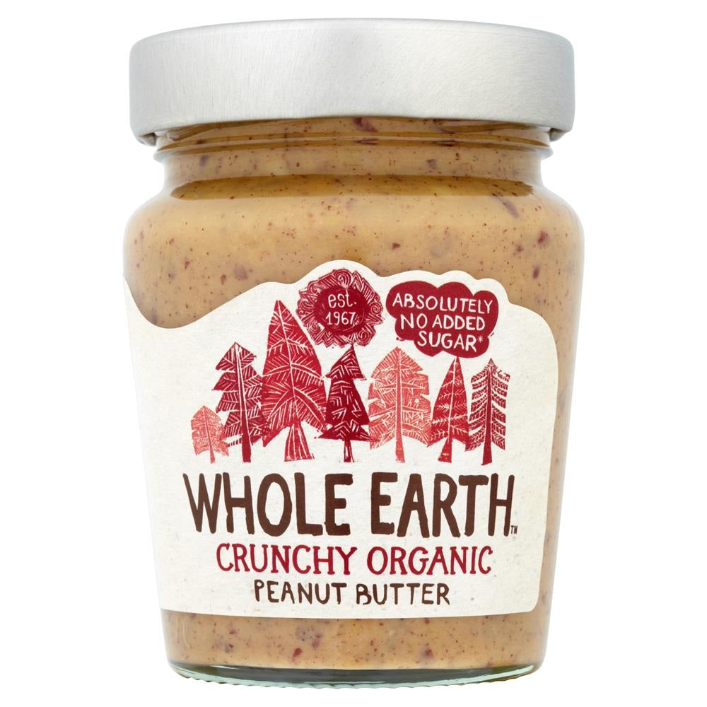 Whole Earth Organic Peanut Butter Crunchy 227g