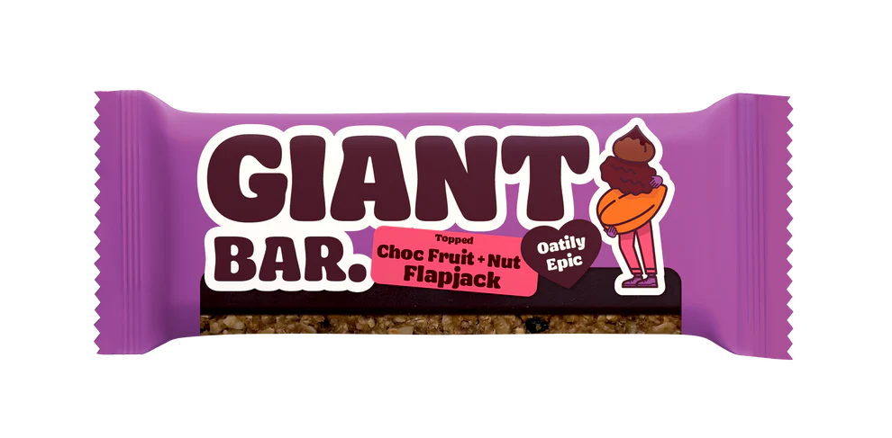 Ma Baker Giant Bar Choc, Fruit & Nut Flapjack 100g