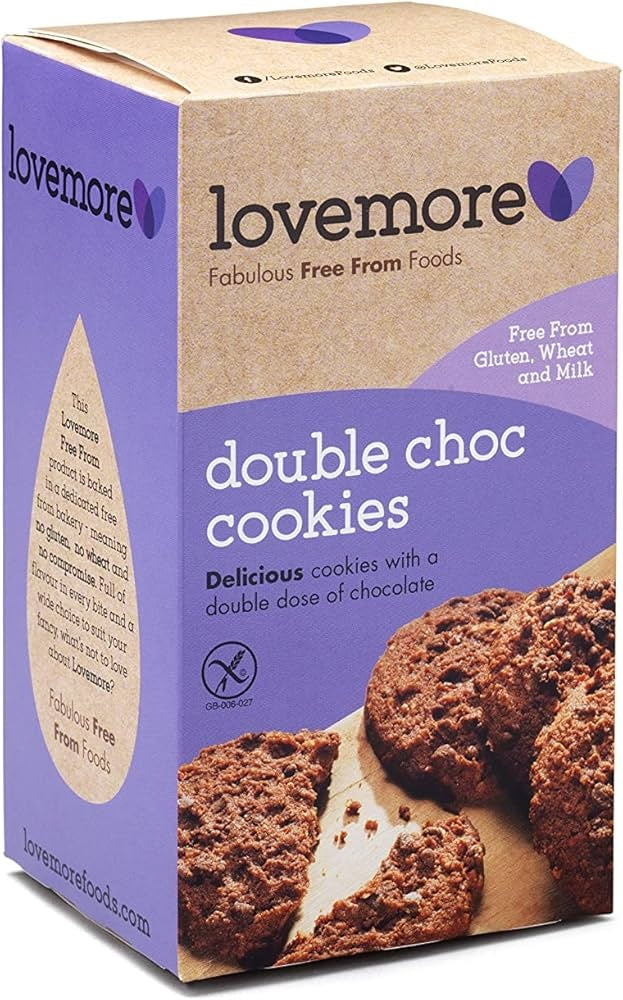 Lovemore Double Choc Cookies G/F 150g