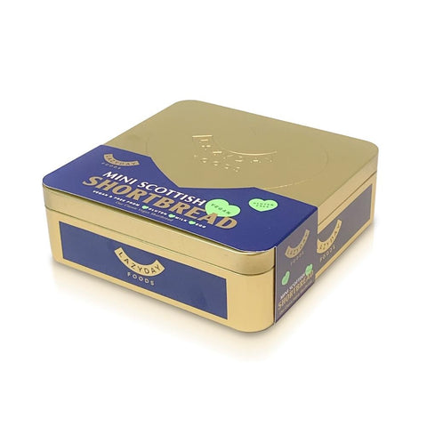 Lazy Days Vegan Shortbread Gift Tin 250g Gluten Free