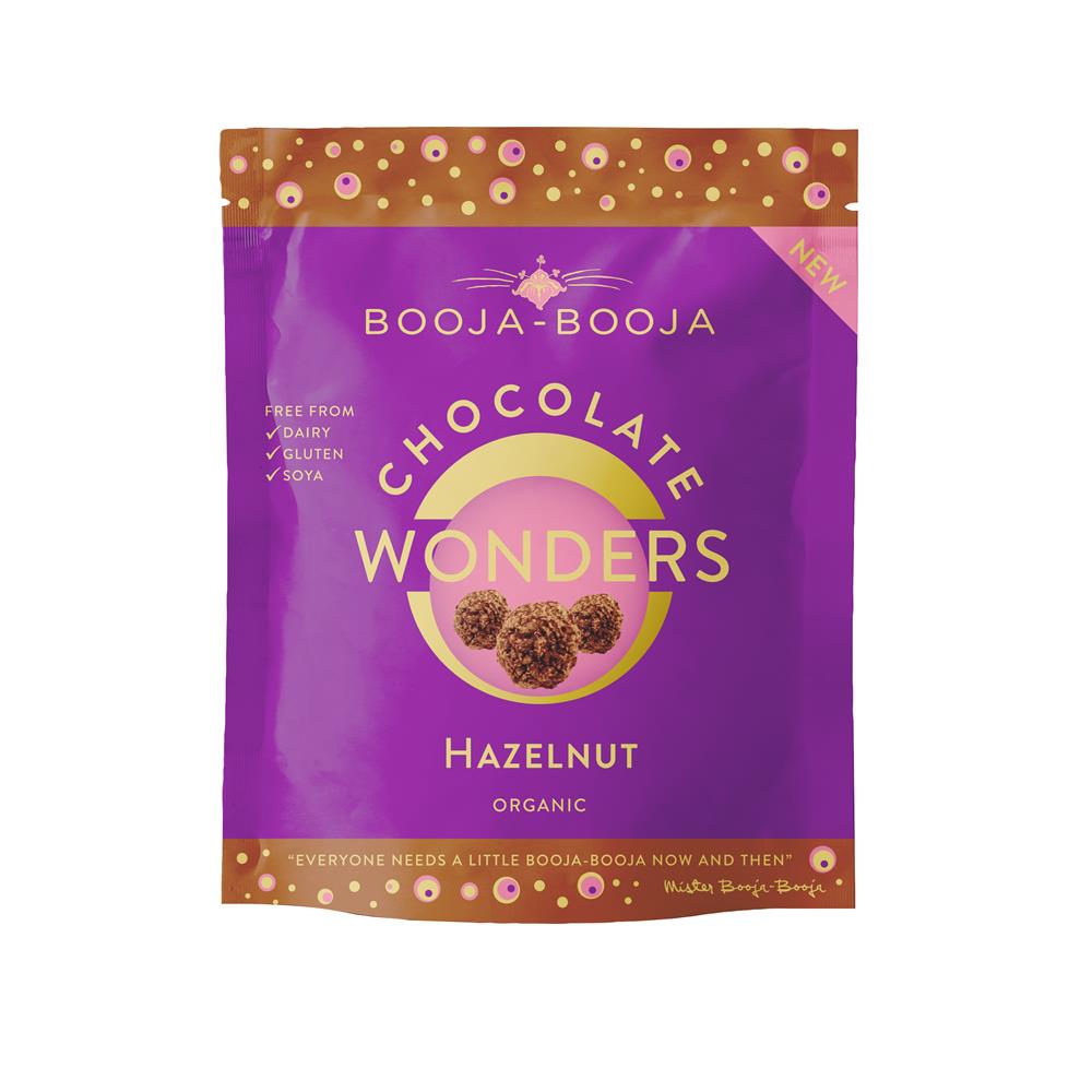 Booja Booja Chocolate Wonders Organic Hazelnut 65g Gluten Free Vegan