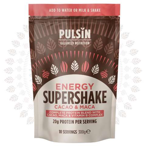 Pulsin Energy Supershake Cacao & Maca Protein Blend 300g