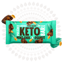 Pulsin Choc Mint & Peanut Keto Bar 50g