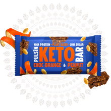 Pulsin Choc Orange & Peanut Keto Bar 50g