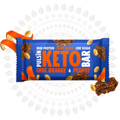 Pulsin Choc Orange & Peanut Keto Bar 50g