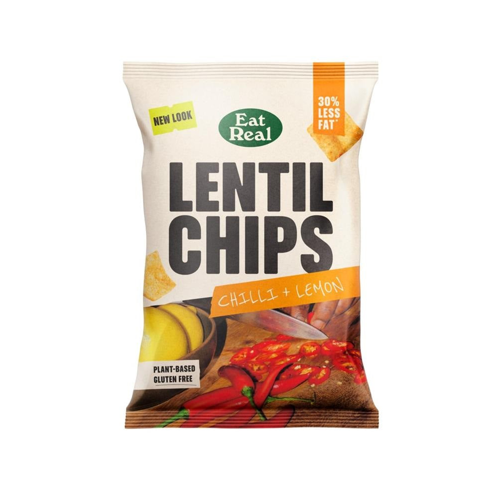 Eat Real Lentil Chips Chilli & Lemon 110g