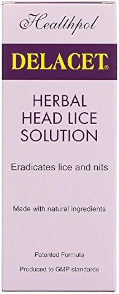 Healthpol	Organic Delacet Anti Head Lice & Nit Treatment 100ml