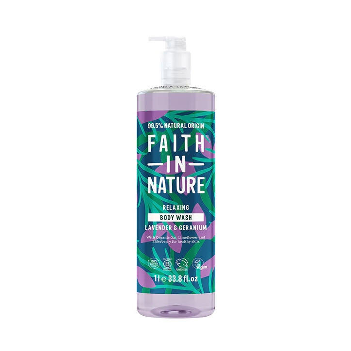 Faith In Nature Lavender & Geranium Body Wash 1Ltr