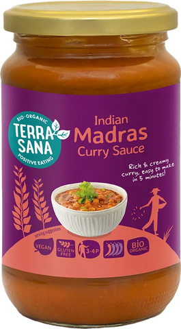 TerraSana Organic Curry Sauce Madras 350g GF