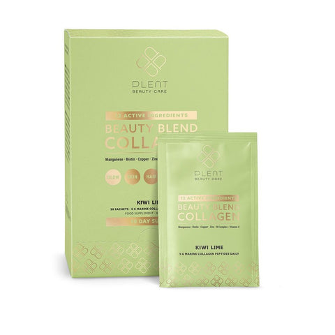 Plent Beauty Blend Collagen - Lime Kiwi 30 Sachets