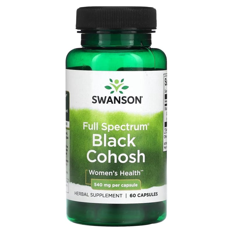 Swanson Black Cohosh Full Spectrum 540mg 60 Capsules