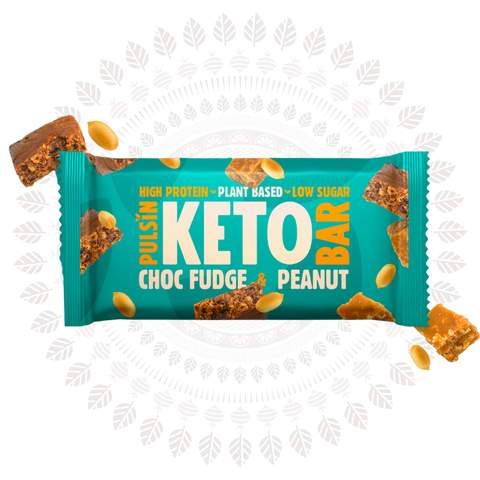 Pulsin Choc Fudge & Peanut Keto Bar 50g