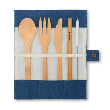 Bambaw Bamboo Cutlery Set Ocean