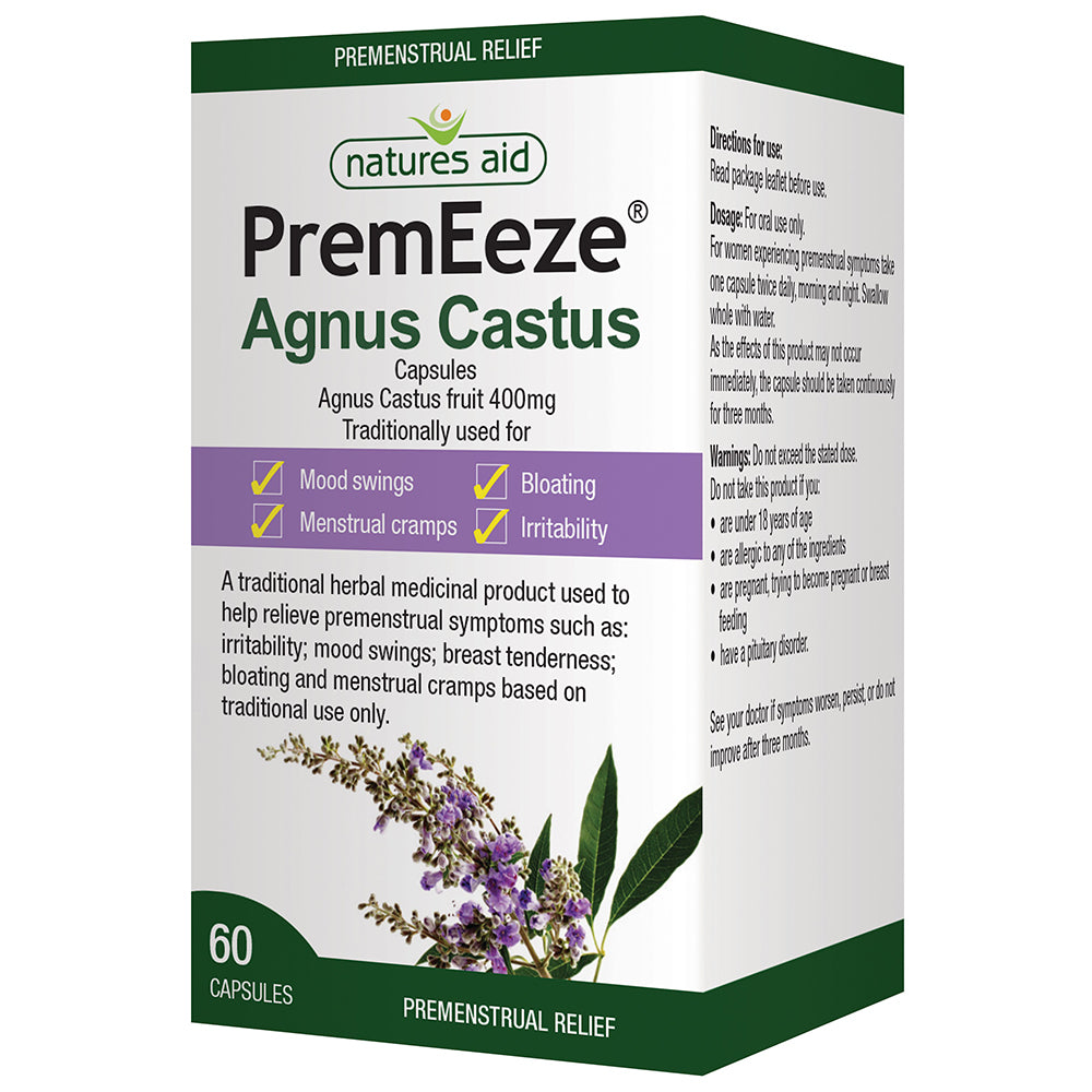 Natures Aid PremEeze Agnus Castus 60 Caps