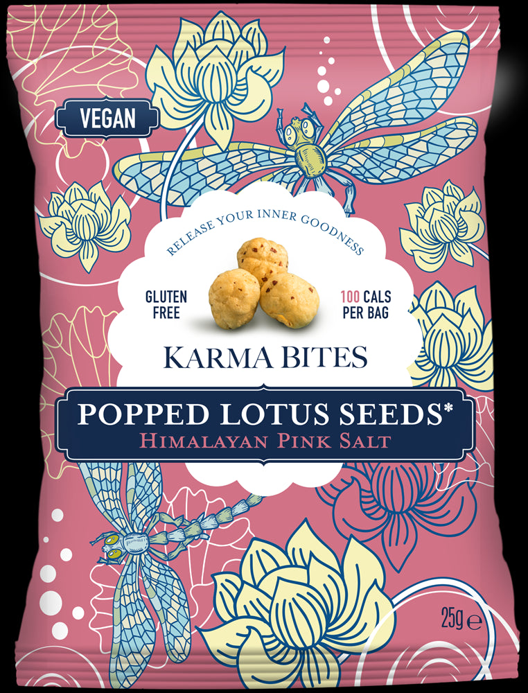 Karma Bites Himalayan Pink Salt Popped Lotus Seeds 25g